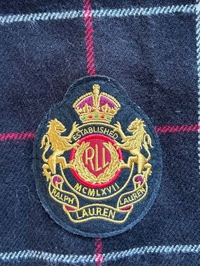 Lauren, Ralph Lauren black checkered extra large women scarf